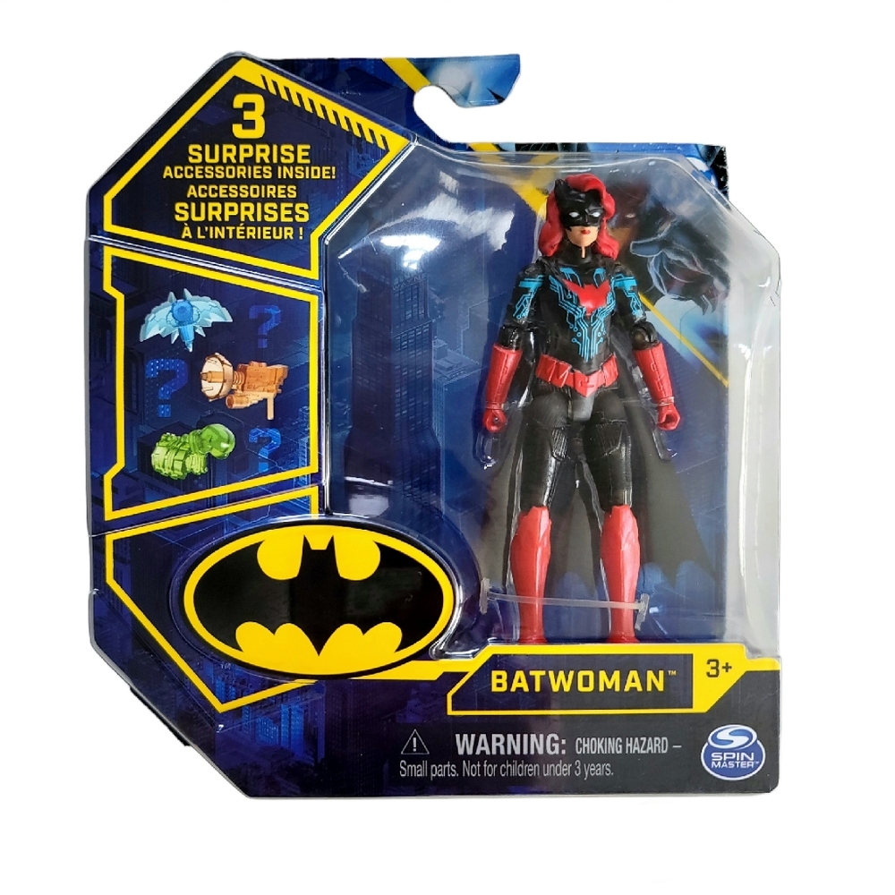 DC COMICS SPIN MASTER 2021 TECH WAVE BATWOMAN FIGURE 1ST EDITION 3.75"